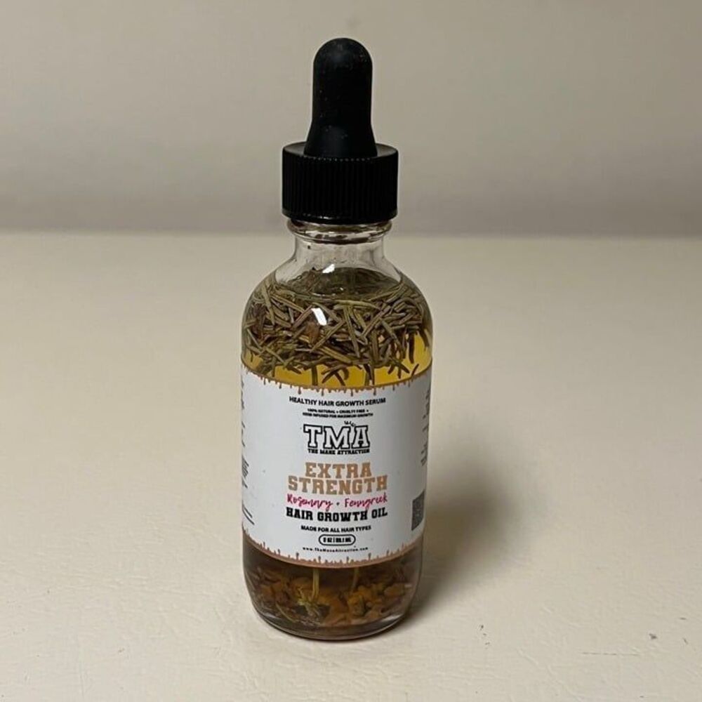 Extra Strength Rosemary & Fenugreek Hair Growth Oil - Clear